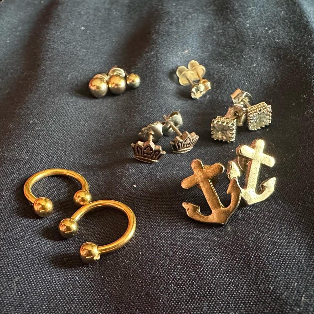 Assorted piercings